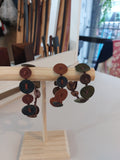 Three Circle Bracelets made with small circles of scrap leather.