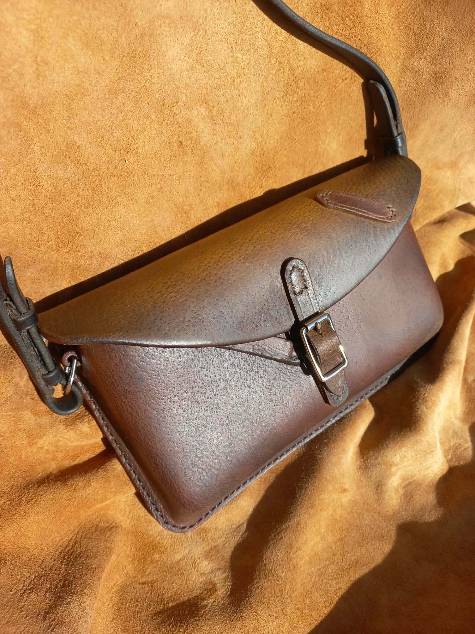 Shoulder Bag made from Repurposed Equestrian tack