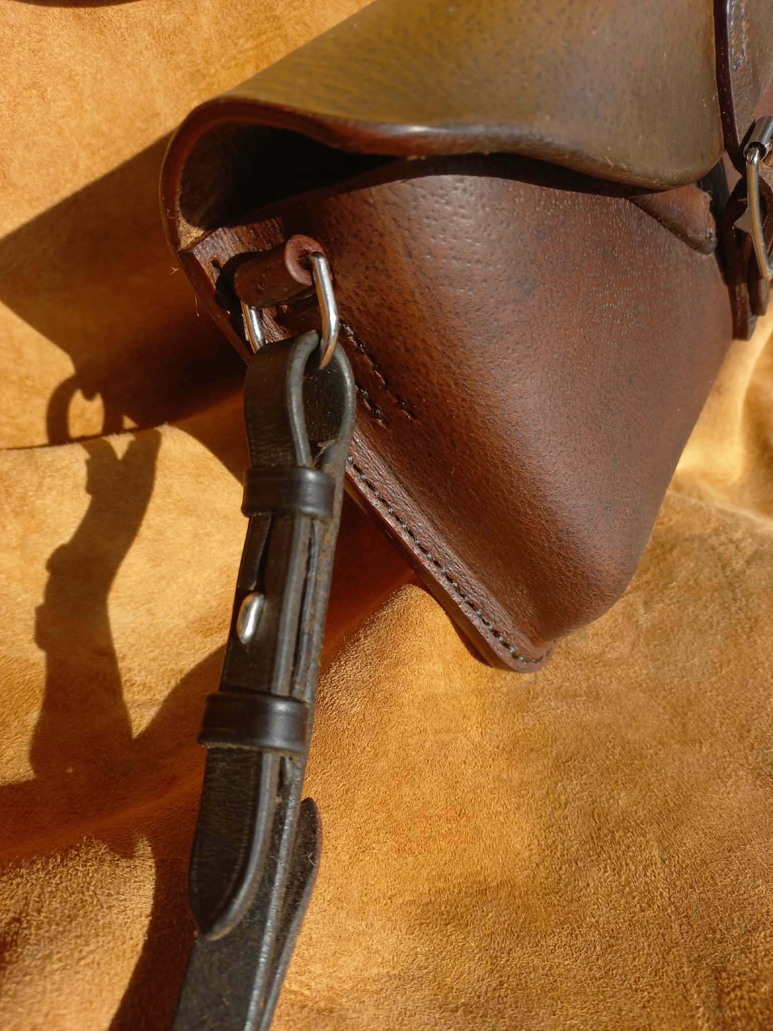 Shoulder Bag made from Repurposed Equestrian tack